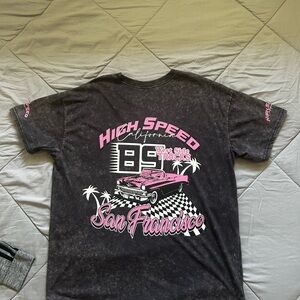 High Speed California Kids Graphic Tee - Black and Pink